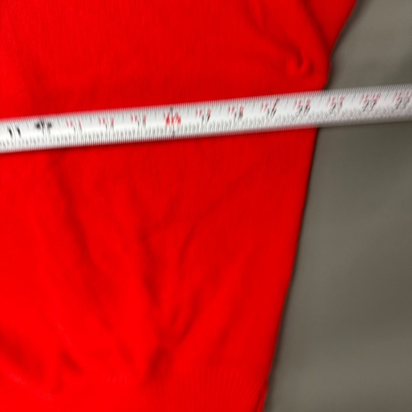 Vintage 80s Haymaker Lacoste Cardigan Sweater Red Vintage V-Neck Acrylic Large - Picture 6 of 8